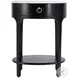 Ellen Black 1 Drawer Nightstand