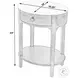 Ellen Black 1 Drawer Nightstand
