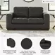 Luigi Thunder 70" Loveseat