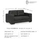 Luigi Thunder 70" Loveseat