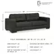 Luigi Thunder 96" Sofa