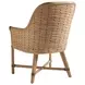 Los Altos Keeling Blue Leather Upholstered Arm Chair