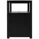 Lark Black 28" Rectangular 2 Drawer Nightstand