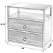 Lark Black 28" Rectangular 2 Drawer Nightstand