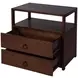 Lark Medium Brown 28" Rectangular 2 Drawer Nightstand