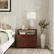 Lark Medium Brown 28" Rectangular 2 Drawer Nightstand