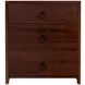 Lark Medium Brown 25" 3 Drawer Nightstand