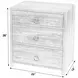 Lark Medium Brown 25" 3 Drawer Nightstand