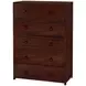 Lark Medium Brown 36" 5 Drawer Chest 