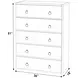 Lark Medium Brown 36" 5 Drawer Chest 