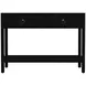 Lark Black 44" Rectangular 2 Drawer Console Table