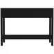 Lark Black 44" Rectangular 2 Drawer Console Table