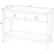 Lark Black 44" Rectangular 2 Drawer Console Table