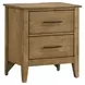 Andover Maple 2 Drawer Nightstand with USB Charging
