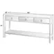 Lark Medium Brown 65" Rectangular 3 Drawer Console Table