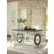 Ocean Breeze Lantana Blue and White Upholstered Counter Height Stool