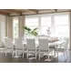 Ocean Breeze Regatta Blue and White Upholstered Side Chair