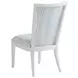 Ocean Breeze Sea Winds Blue and White Upholstered Side Chair