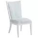 Ocean Breeze Sea Winds Blue and White Upholstered Side Chair