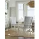 Ocean Breeze Sea Winds Blue and White Upholstered Side Chair