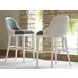 Ocean Breeze Lantana Blue Upholstered Bar Stool