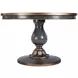 Evie Pastel Blue 48" Round Single Pedestal Dining Table