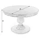 Evie Pastel Blue 48" Round Single Pedestal Dining Table