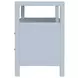 Nora Light Blue 2 Drawer Wide Open Nightstand