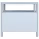 Nora Light Blue 2 Drawer Wide Open Nightstand
