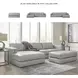 Amiata Glacier Leather Oversized Accent Ottoman