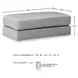 Amiata Glacier Leather Oversized Accent Ottoman