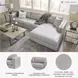 Amiata Glacier Leather 2 Piece Sectional with RAF Chaise
