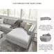 Amiata Glacier Leather 2 Piece Sectional with RAF Chaise