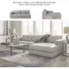 Amiata Glacier Leather 2 Piece Sectional with RAF Chaise