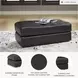 Amiata Onyx Leather Ottoman