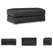 Amiata Onyx Leather Ottoman
