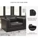 Amiata Onyx Leather Chair And A Half