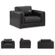 Amiata Onyx Leather Chair And A Half