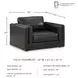 Amiata Onyx Leather Chair And A Half