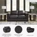 Amiata Onyx Leather 70" Loveseat