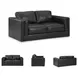 Amiata Onyx Leather 70" Loveseat