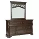 Arbor Place Brownstone 8 Drawer Dresser with Mirror