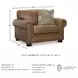 Carianna Caramel Leather Chair And A Half