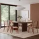 Halmstad Brown 74" Rectangular Panel Dining Table