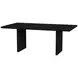 Halmstad Black 74" Rectangular Panel Dining Table