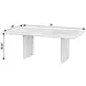 Halmstad Black 74" Rectangular Panel Dining Table