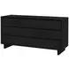 Halmstad Black 62" Panel 6 Drawer Dresser