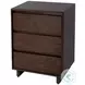 Halmstad Brown 3 Drawer Nightstand