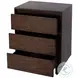 Halmstad Brown 3 Drawer Nightstand