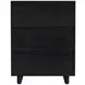Halmstad Black 22" Panel 3 Drawer Narrow Nightstand